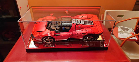 how to build lego display case