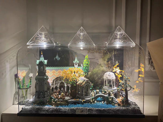 lego rivendell display case