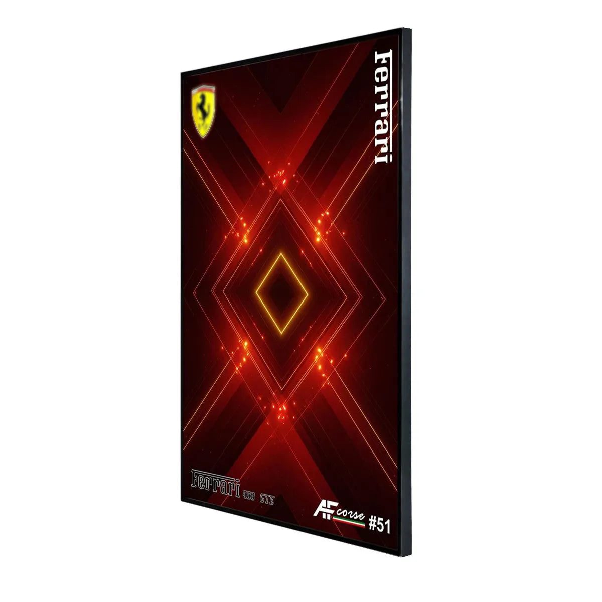 Acrylic Display Frame Compatible with LEGO® Technic Ferrari 488 GTE 42125 - Style A