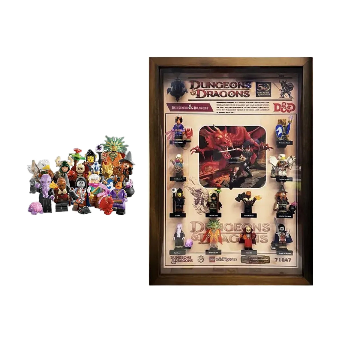 Display Case Compatible with LEGO® Dungeons & Dragons Minifigures Style A
