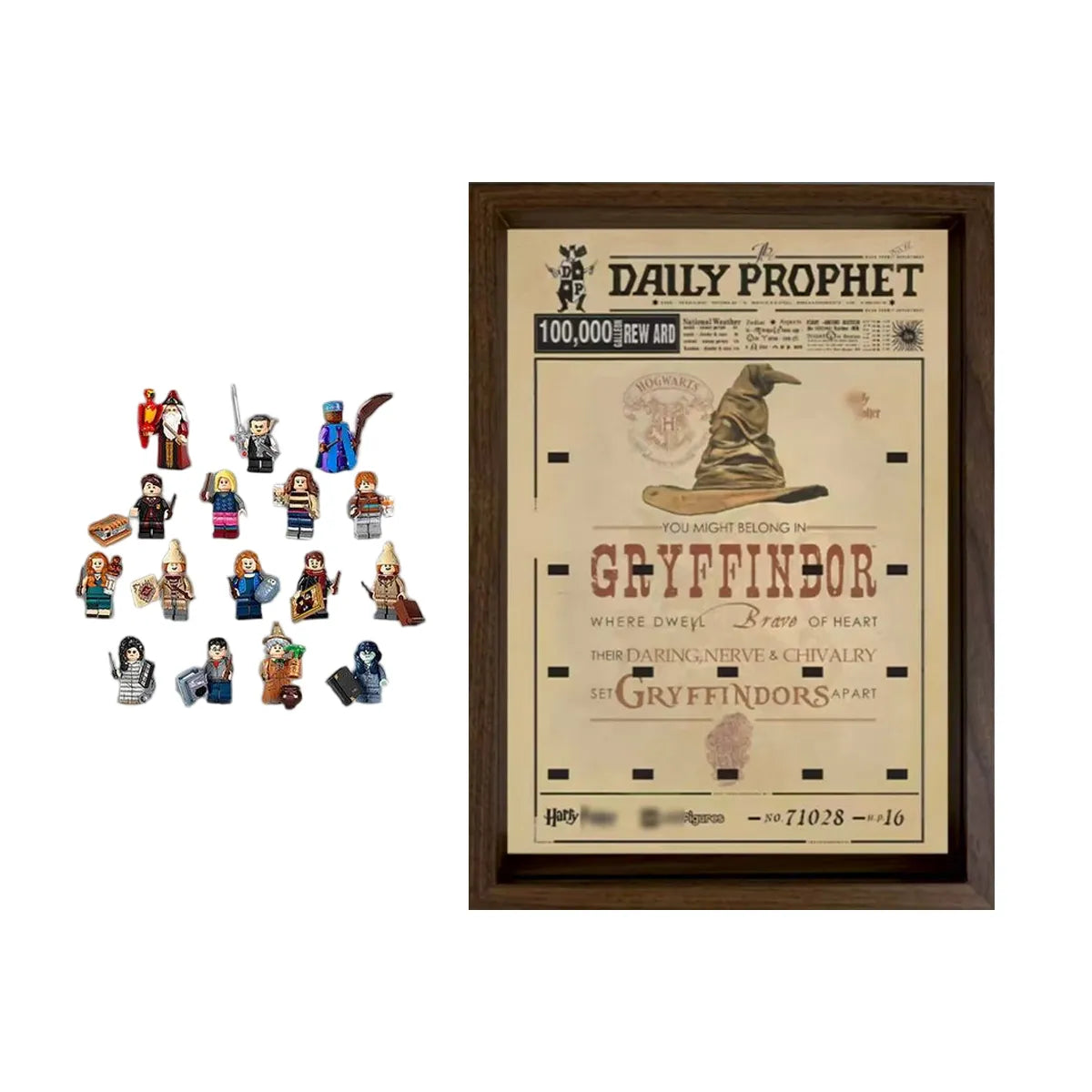 Display Case Compatible with LEGO® Harry Potter Minifigures 71028 Style B