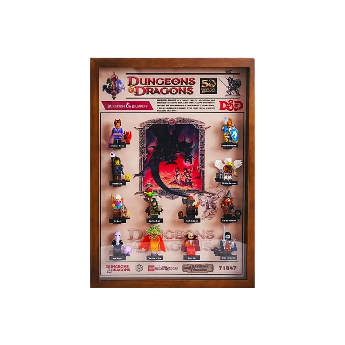 Display Case Compatible with LEGO® Dungeons & Dragons Minifigures Style B