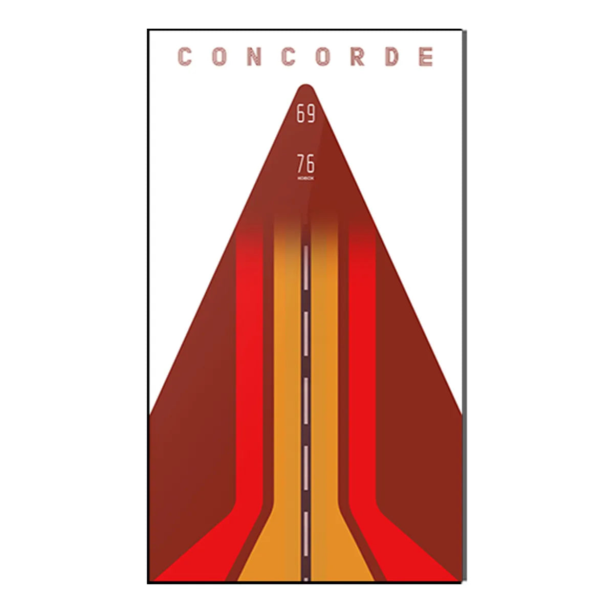Acrylic Display Frame Compatible with LEGO® Concorde 10318