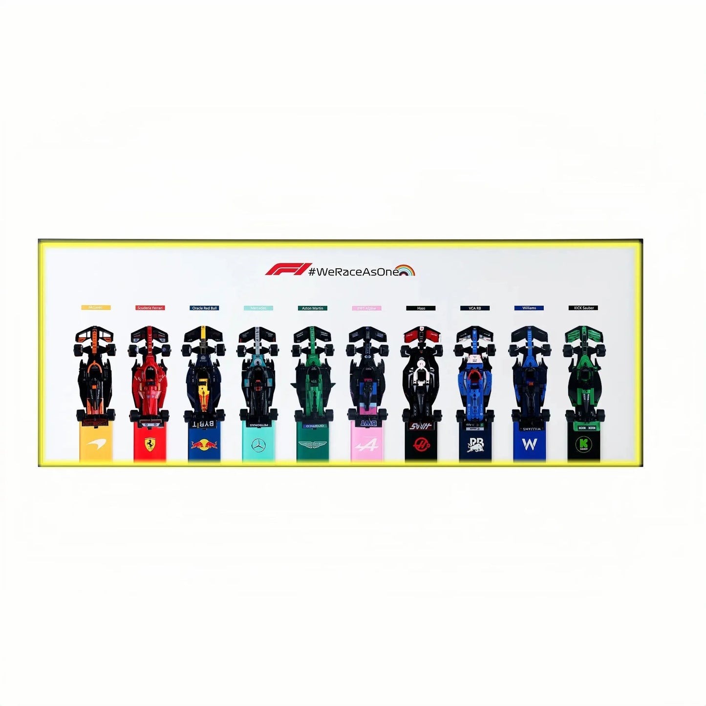 Acrylic Display Frame Compatible with LEGO® Speed Champions F1 Series PLUS - Style D