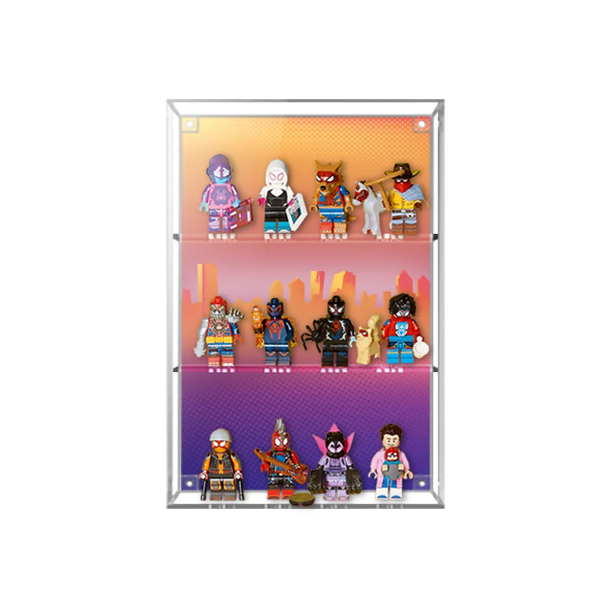 Acrylic Display Case Compatible with LEGO® Spider-Verse Minifigures