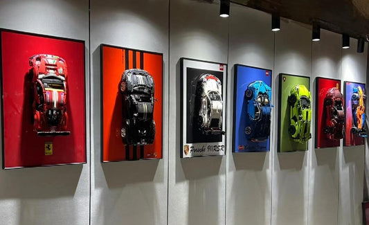 lego porsche display frame