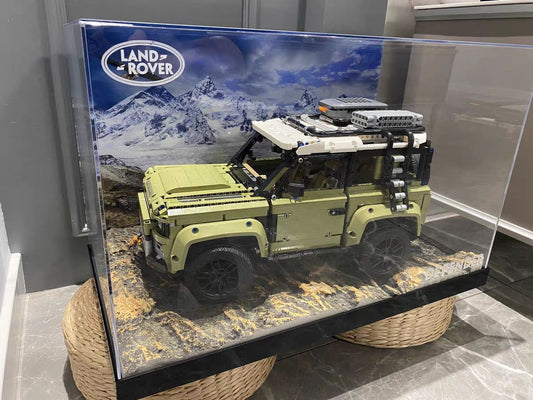 lego land rover display case