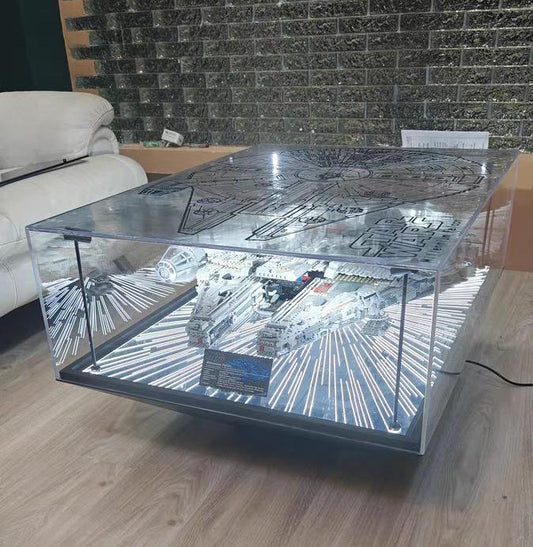 lego millennium falcon display case