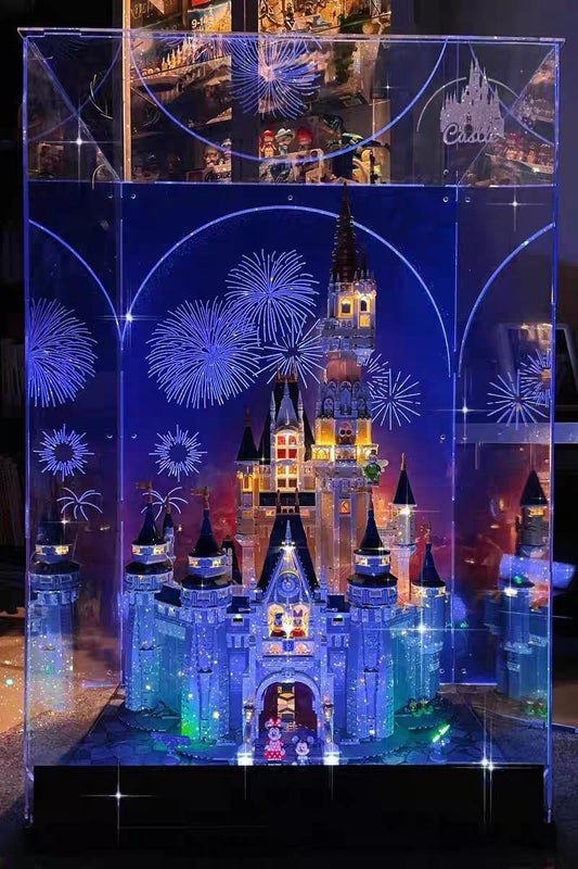 lego disney castle display case