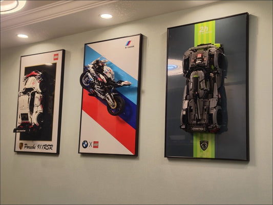 wall display frame for lego technic