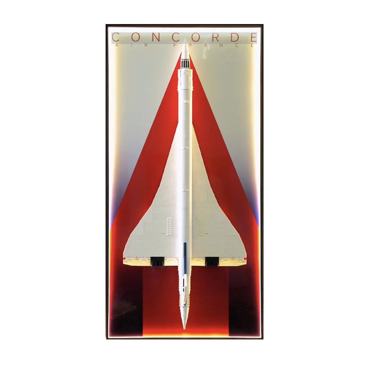 Acrylic Display Frame Compatible with LEGO® Concorde 10318 - Style A