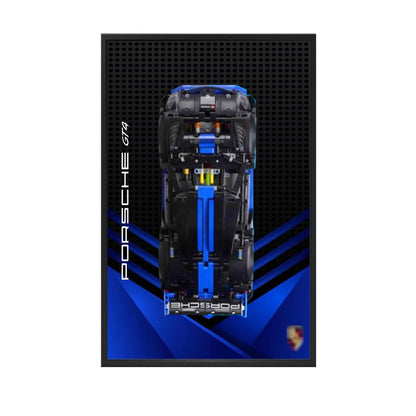 Acrylic Display Frame Compatible with LEGO® Technic Porsche GT4 42176 - Style A