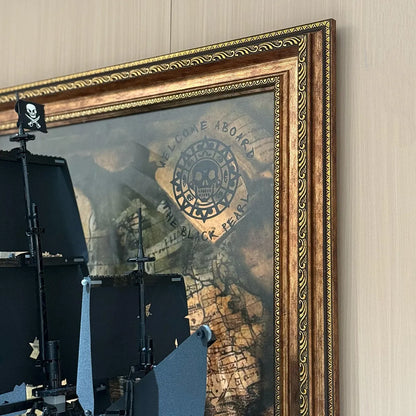 Premium Display Frame Compatible with LEGO® Captain Jack Sparrow’s Pirate Ship 10365