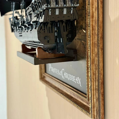 Premium Display Frame Compatible with LEGO® Captain Jack Sparrow’s Pirate Ship 10365