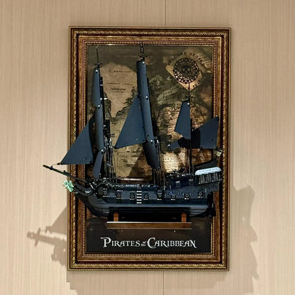 Premium Display Frame Compatible with LEGO® Captain Jack Sparrow’s Pirate Ship 10365