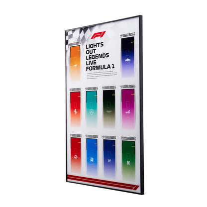 Acrylic Display Frame Compatible with LEGO® Speed Champions F1 Series - Style D