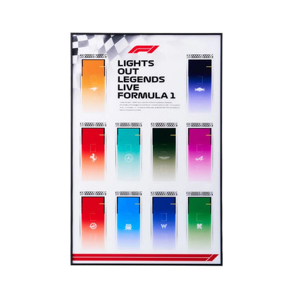 Acrylic Display Frame Compatible with LEGO® Speed Champions F1 Series - Style D