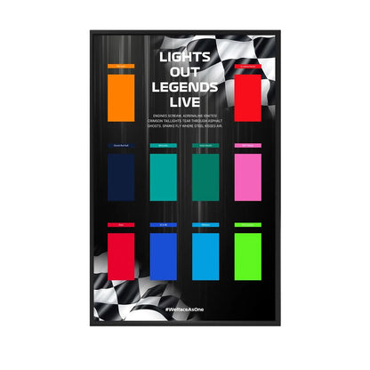 Acrylic Display Frame Compatible with LEGO® Speed Champions F1 Series - Style C