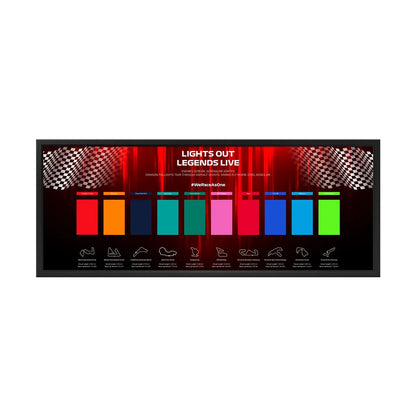 Acrylic Display Frame Compatible with LEGO® Speed Champions F1 Series PLUS - Style B