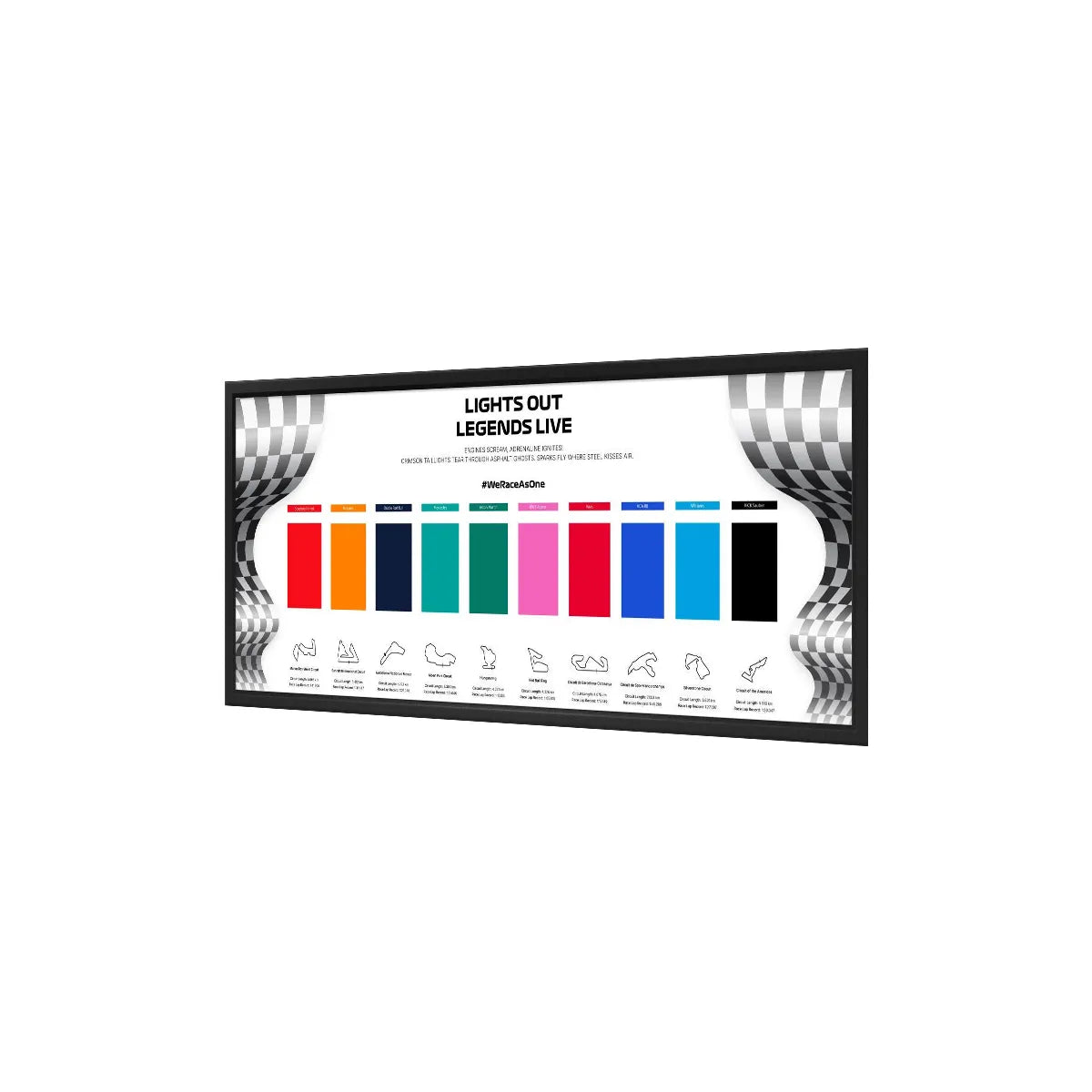 Acrylic Display Frame Compatible with LEGO® Speed Champions F1 Series PLUS - Style A