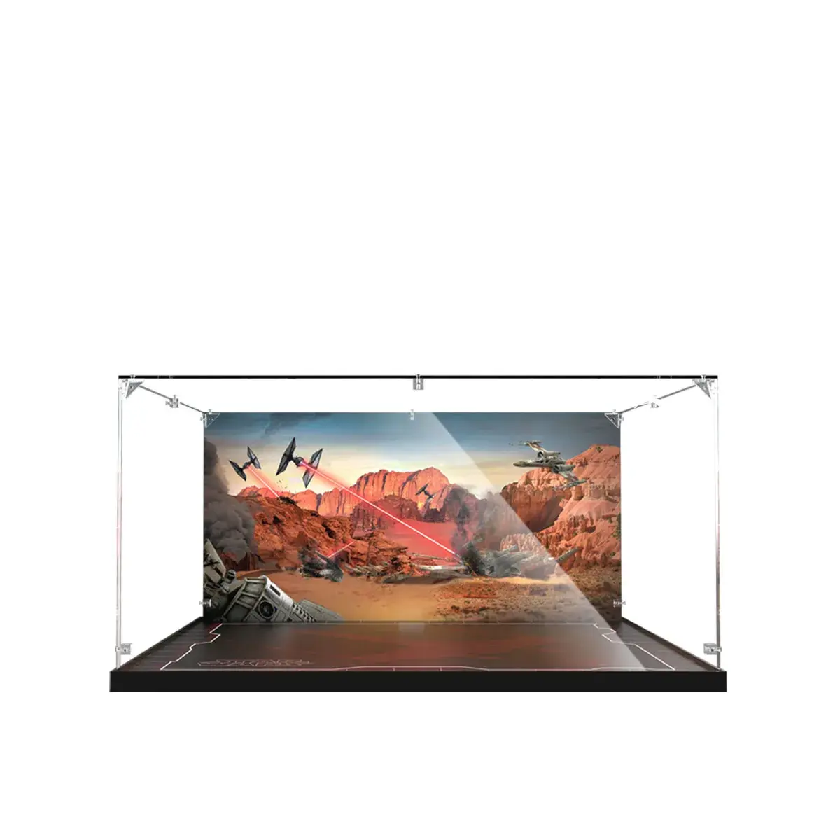 Acrylic Display Case Compatible with LEGO® Star Wars™ X-Wing Starfighter 75355 - Style A