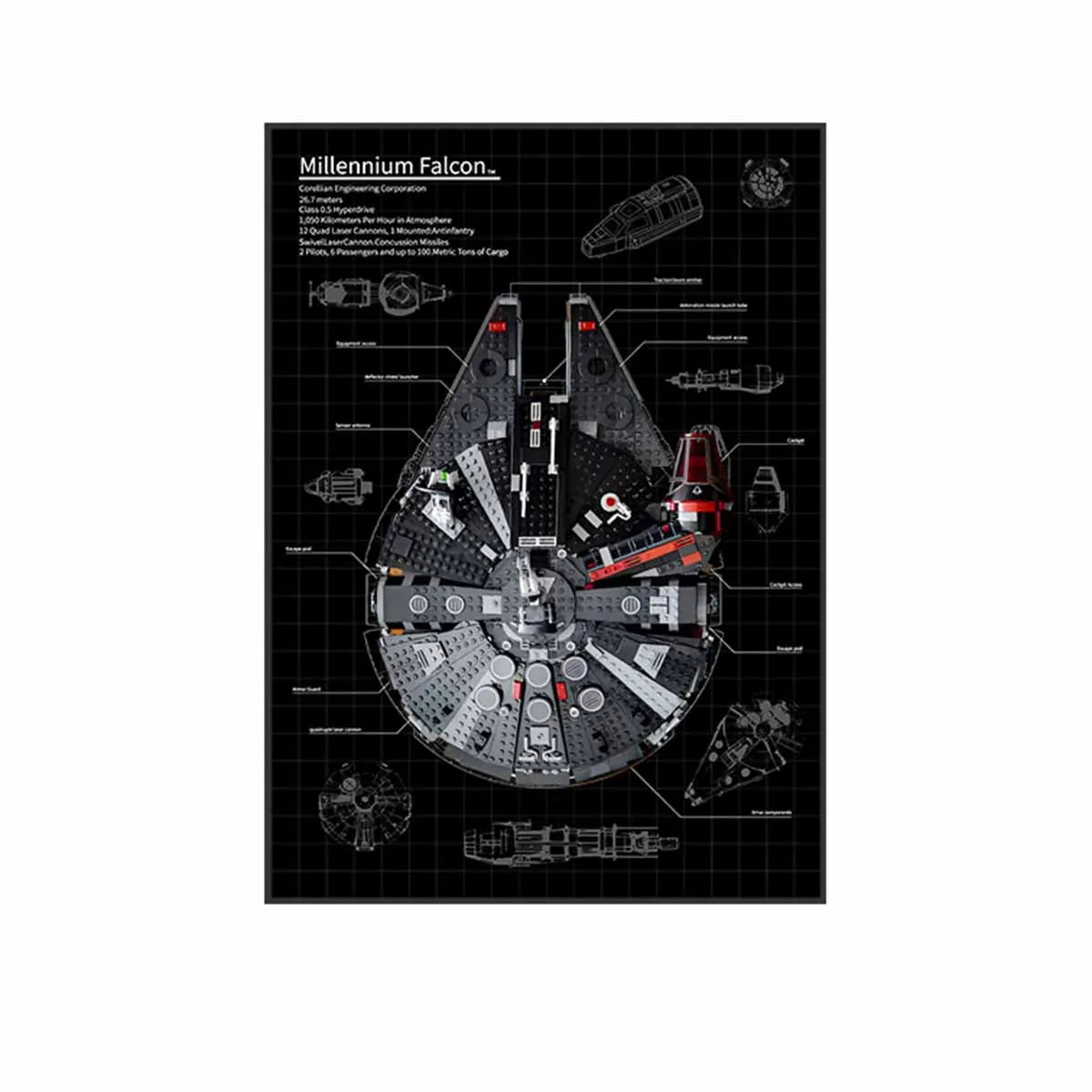 LEGO® models shown in photos are NOT included.