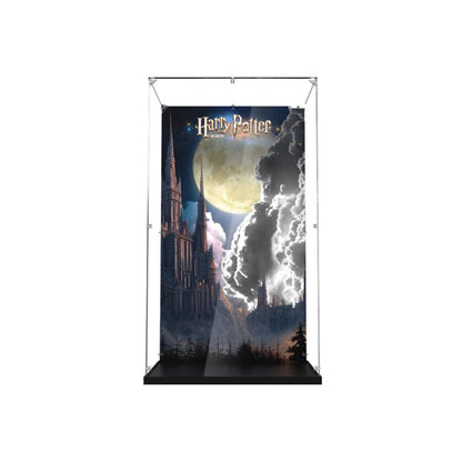 Acrylic Display Case Compatible with LEGO® Gringotts Bank & Vault 76417 with Night Backdrop