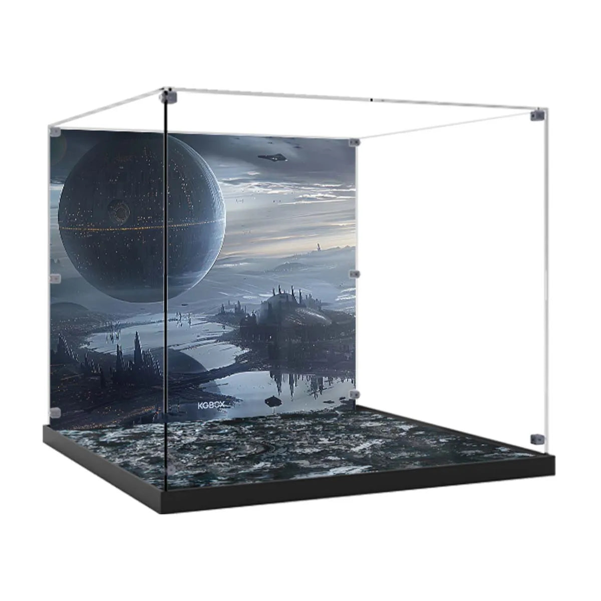Acrylic Display Case Compatible with LEGO® UCS TIE Interceptor 75382 - Style A