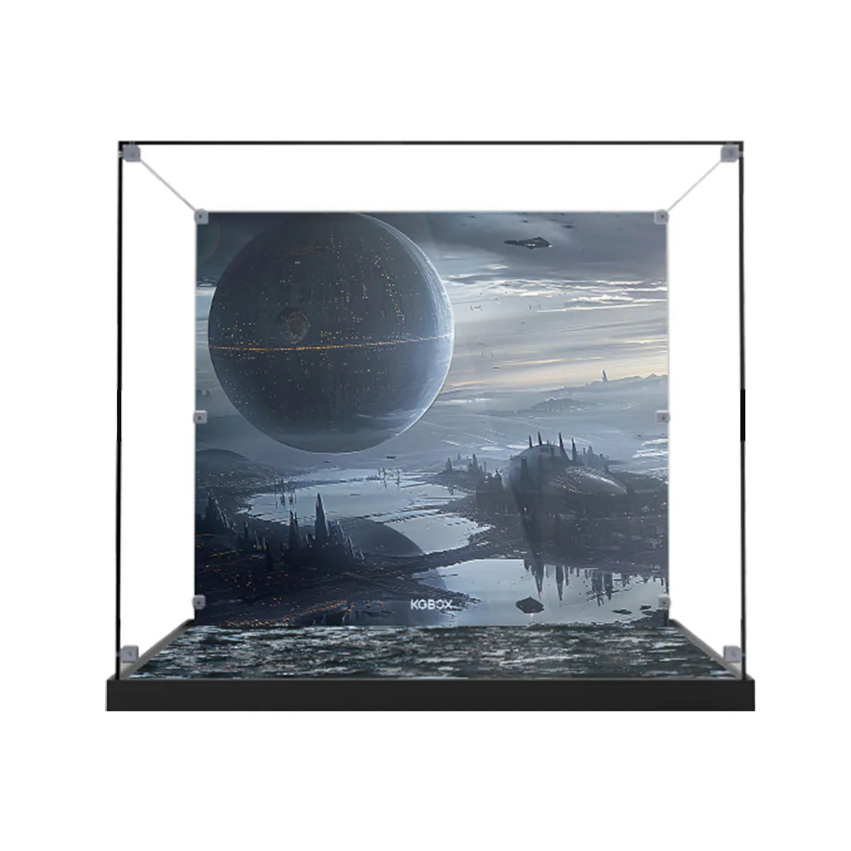 Acrylic Display Case Compatible with LEGO® UCS TIE Interceptor 75382 - Style A