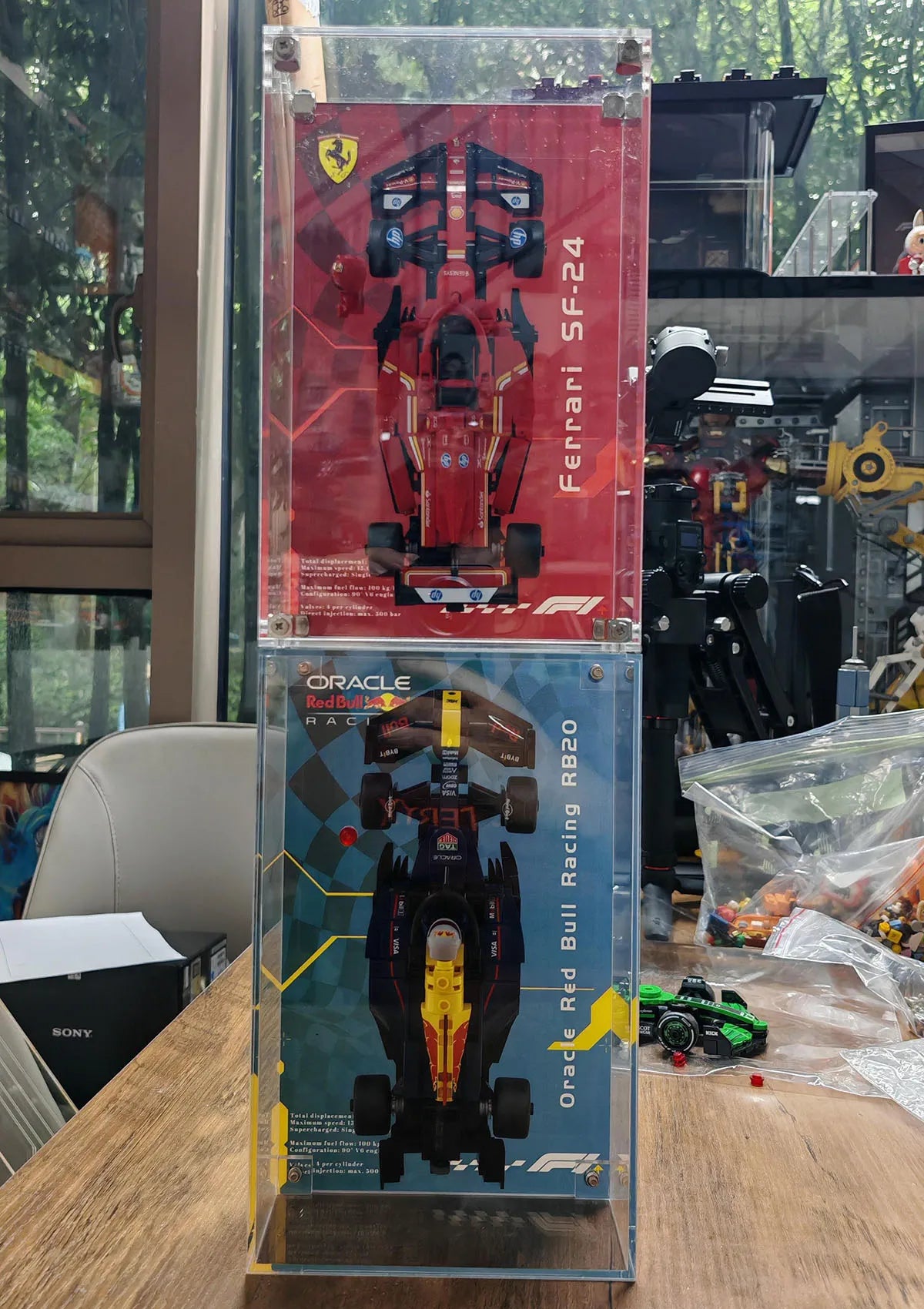 LEGO® models shown in photos are NOT included.