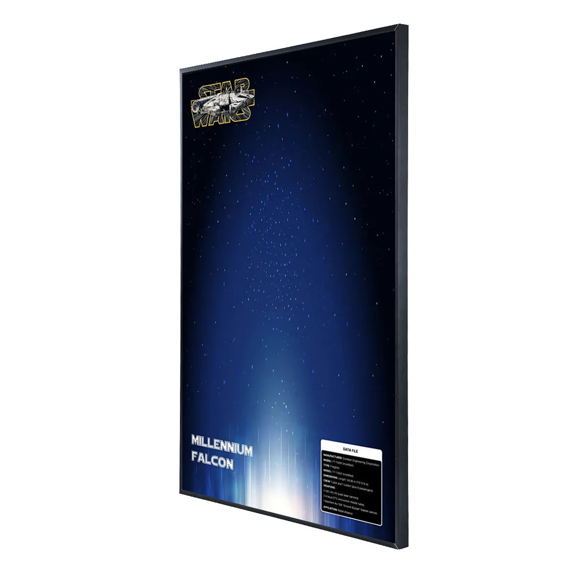 Acrylic Display Frame Compatible with LEGO® Star Wars Millennium Falcon 75389 - Style B