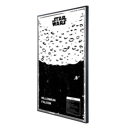 Acrylic Display Frame Compatible with LEGO® Star Wars Millennium Falcon 75389 - Style A