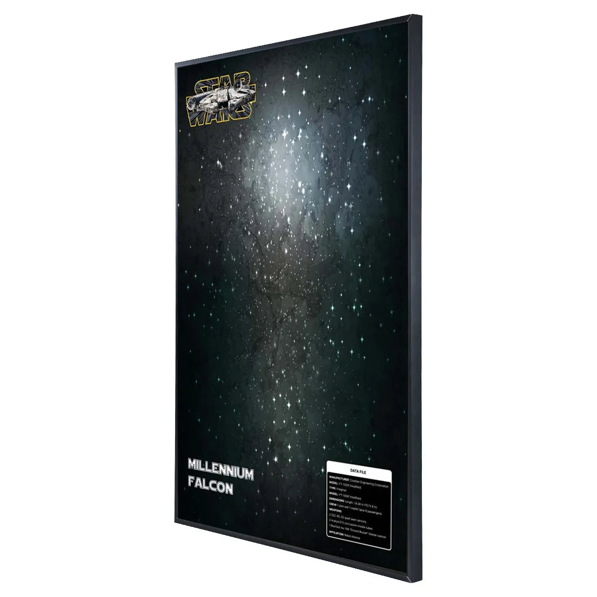 Acrylic Display Frame Compatible with LEGO® Star Wars Millennium Falcon 75389 - Style C