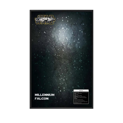 Acrylic Display Frame Compatible with LEGO® Star Wars Millennium Falcon 75389 - Style C