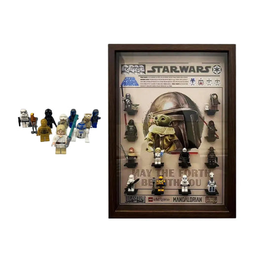 Display Case Compatible with LEGO® Star Wars Mandalorian Edition Minifigures