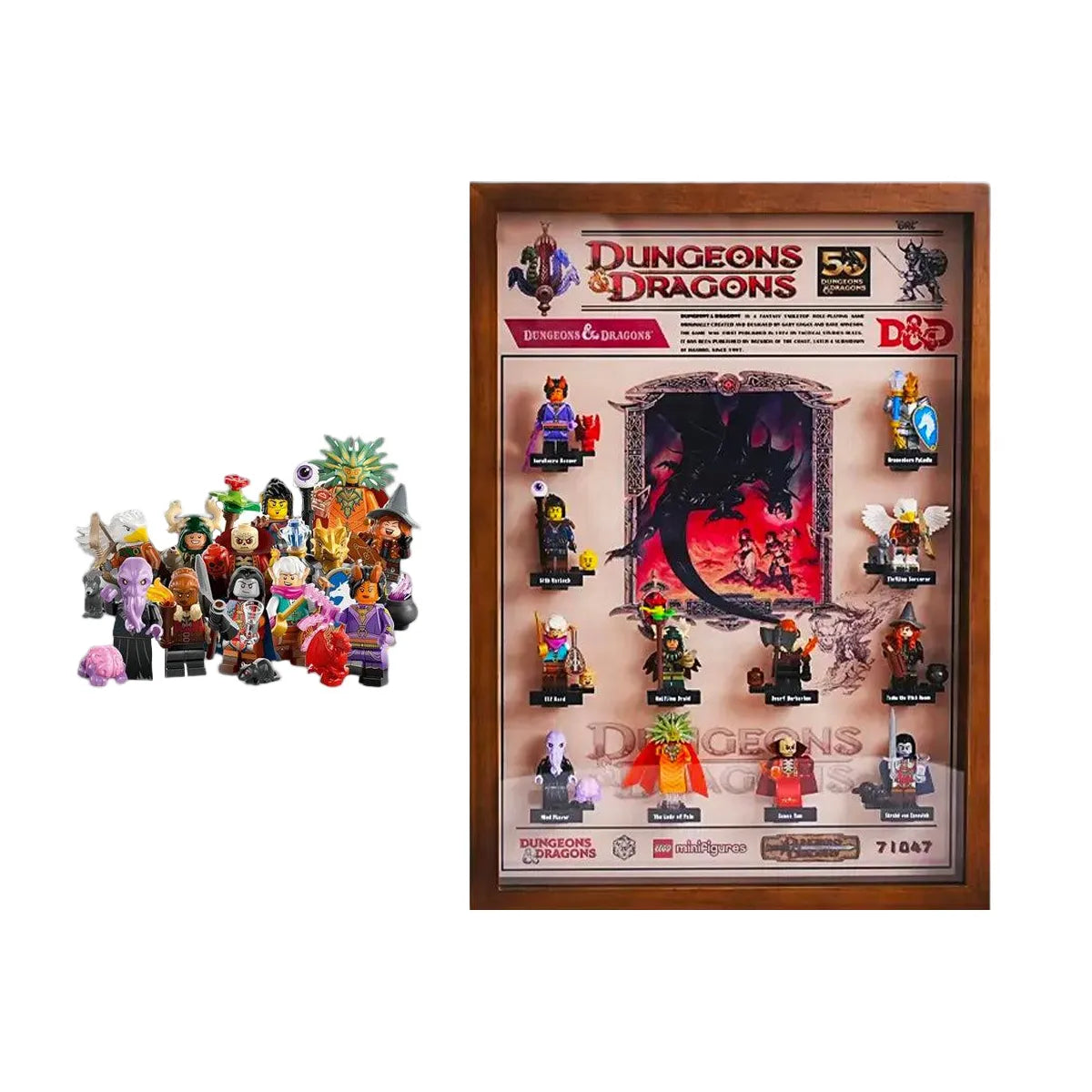 Display Case Compatible with LEGO® Dungeons & Dragons Minifigures Style B