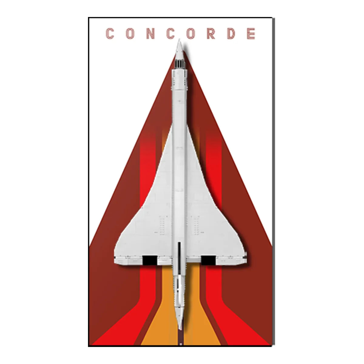 Acrylic Display Frame Compatible with LEGO® Concorde 10318