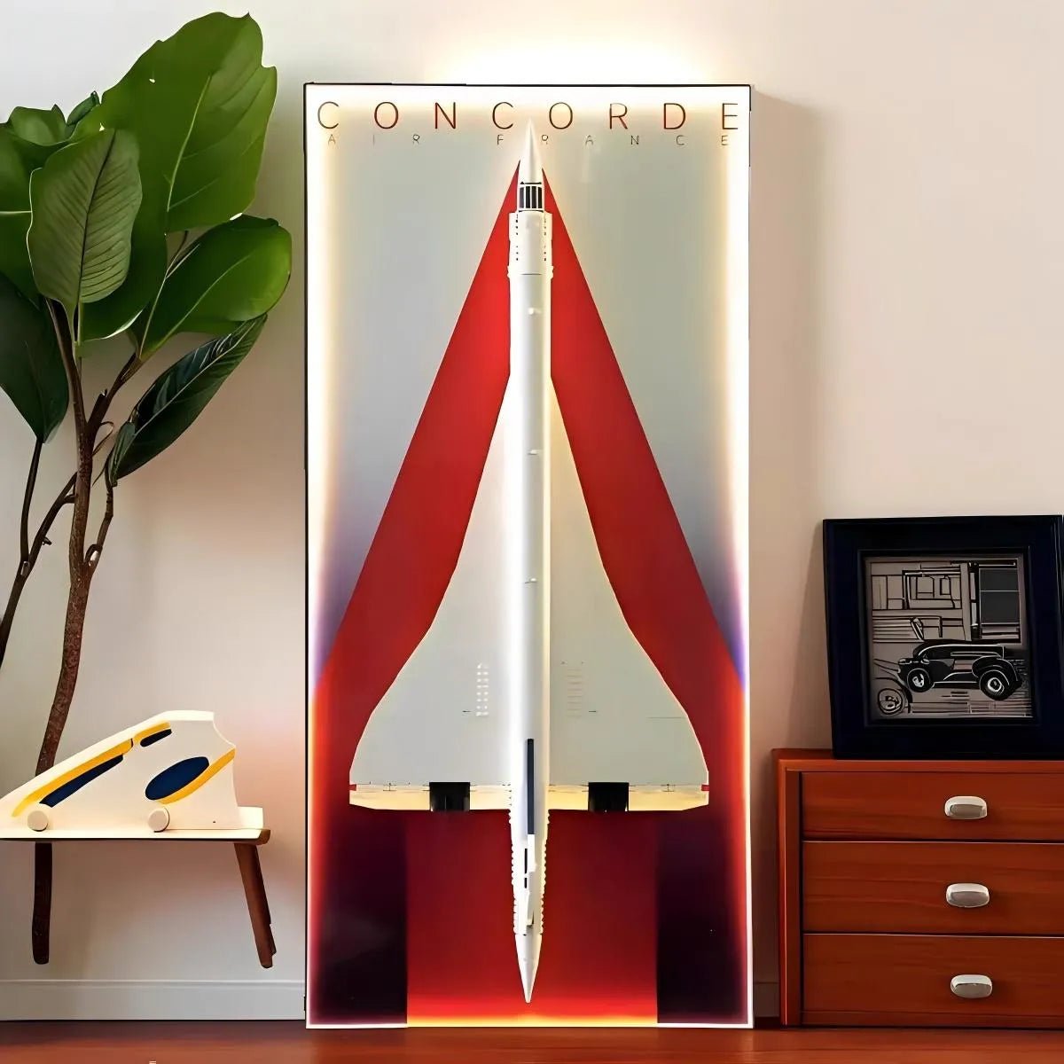 Acrylic Display Frame Compatible with LEGO® Concorde 10318 - Style A