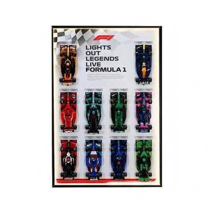 Acrylic Display Frame Compatible with LEGO® Speed Champions F1 Series - Style D
