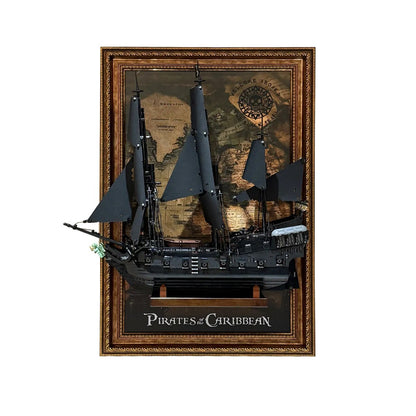 Premium Display Frame Compatible with LEGO® Captain Jack Sparrow’s Pirate Ship 10365