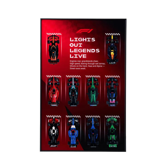 Acrylic Display Frame Compatible with LEGO® Speed Champions F1 Series - Style E