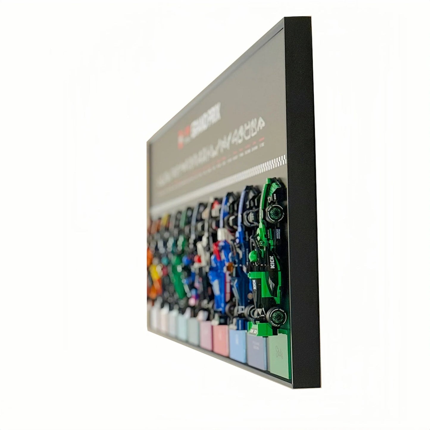 Acrylic Display Frame Compatible with LEGO® Speed Champions F1 Series PLUS - Style C